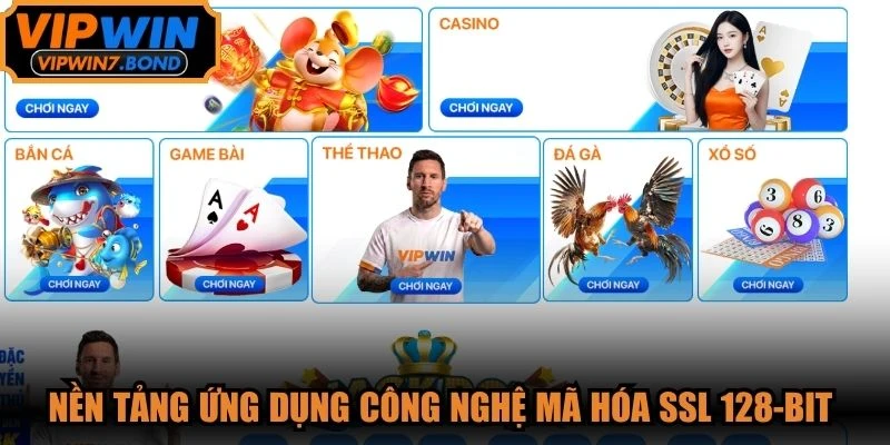Nền tảng ứng dụng công nghệ mã hóa SSL 128-bit kết hợp cùng hệ thống tường lửa